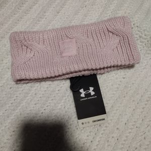 NWT Women's Under Armour HeadBand Ribbed Fleece Inside